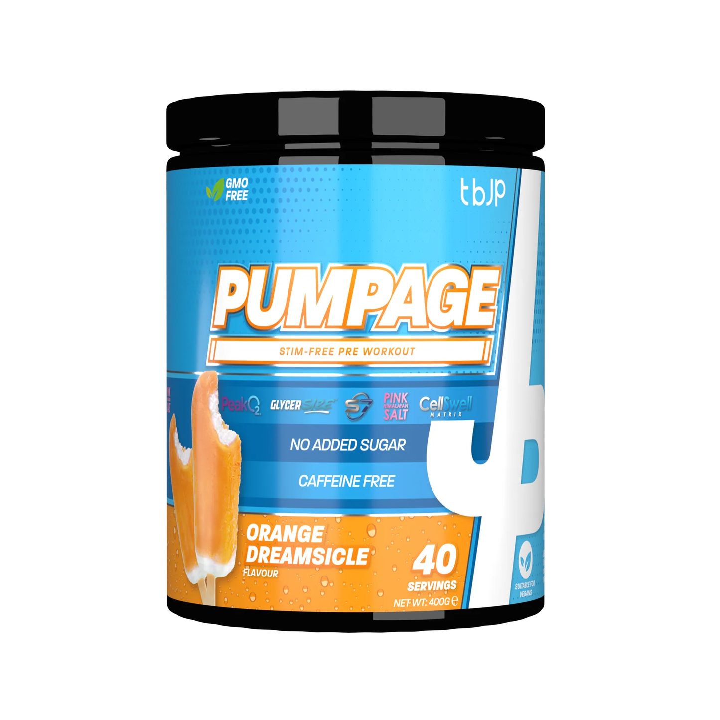 Trained By JP Pumpage Stim-Free Pre Workout 400g