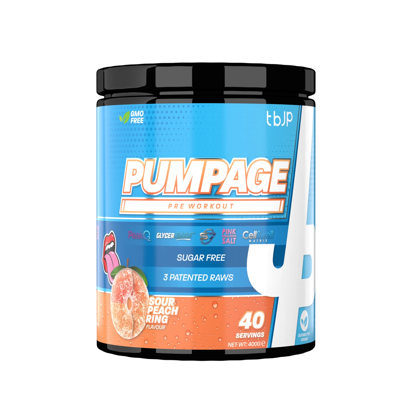 Trained By JP Pumpage Stim-Free Pre Workout 400g